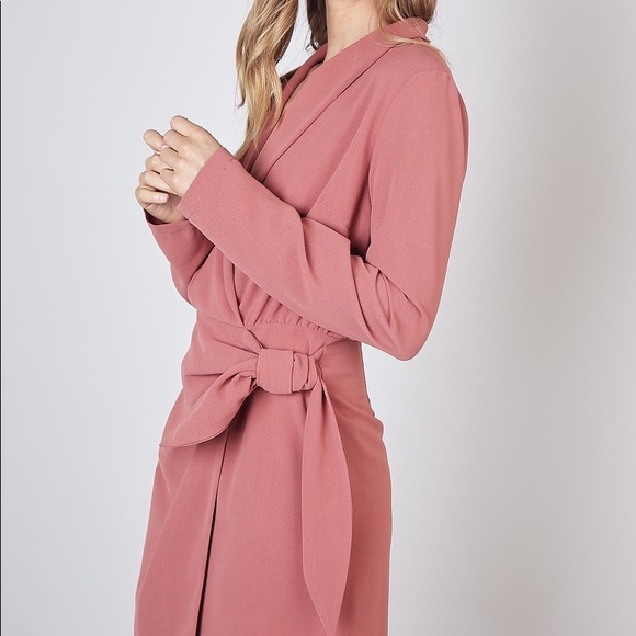 Tie Front Wrap Dress - Picture 3 of 5